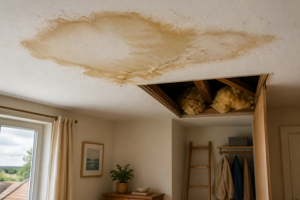Fuite de toiture dans une maison les bons réflexes à adopter