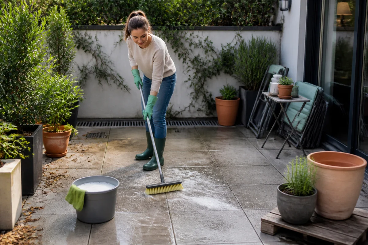 Comment entretenir une terrasse extérieure durablement