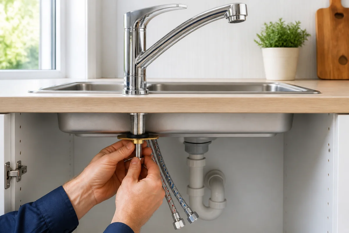 Comment remplacer un robinet de cuisine proprement
